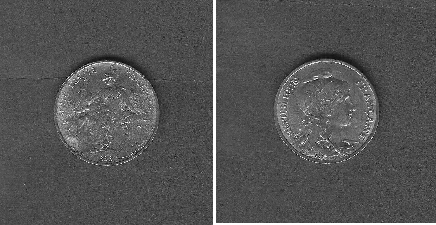 10 centimes Daniel-Dupuis 1898 FDC-